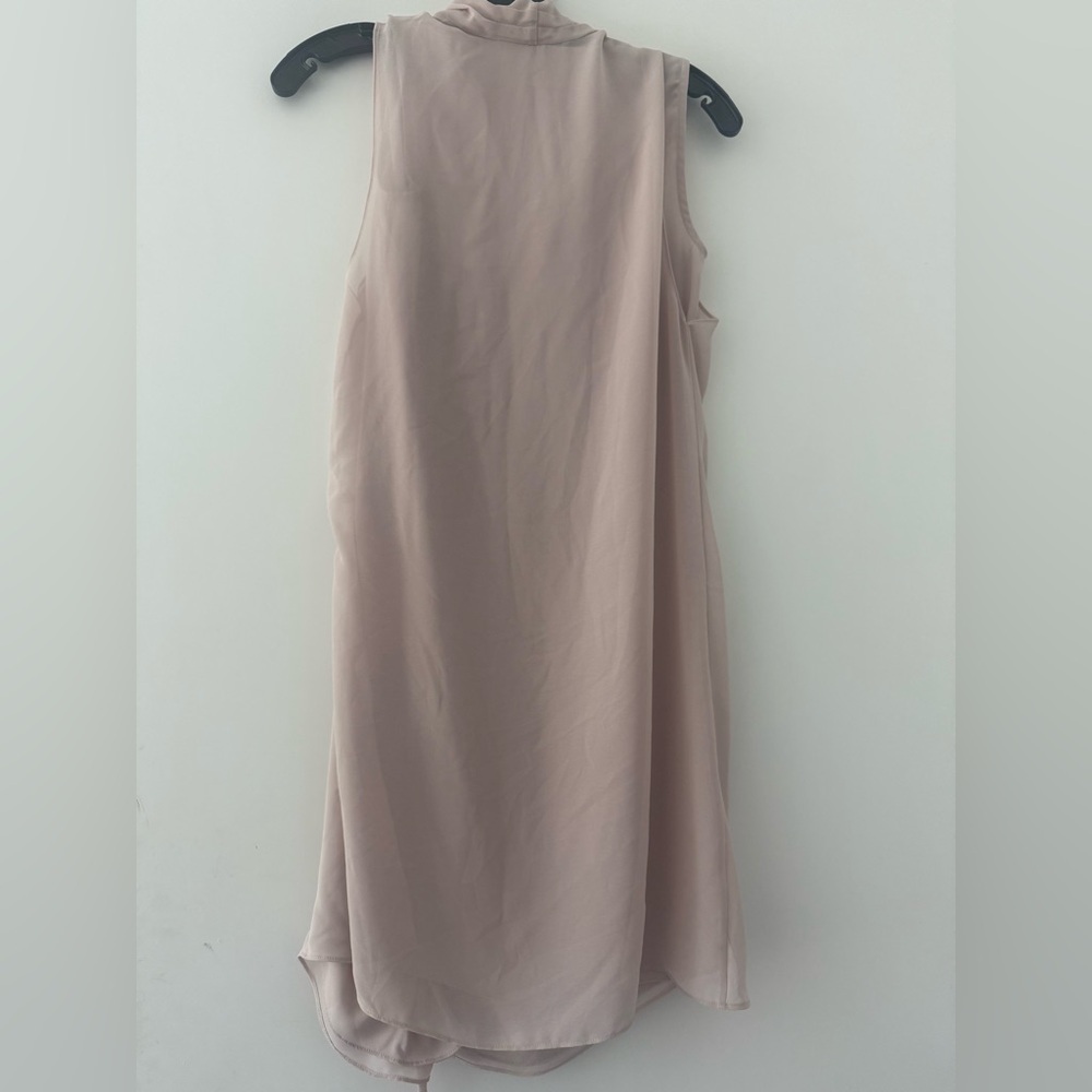 AllSaints Cathea Shift Drapey Ruched Dress Pink/Blush U.S. 00 - Picture 3 of 4